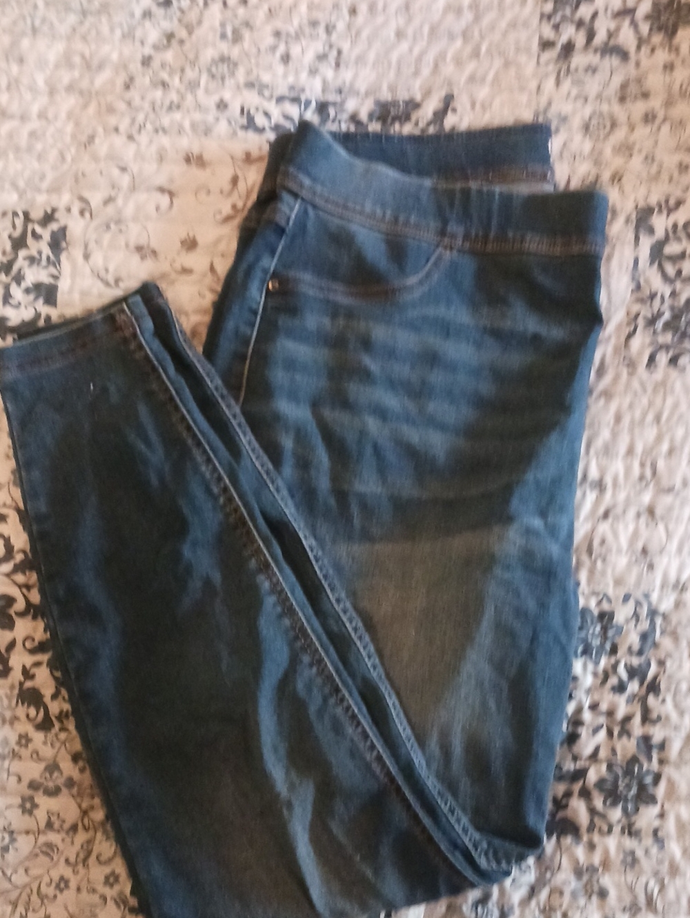 Terra & Sky Dark Blue Stretch Jeggings